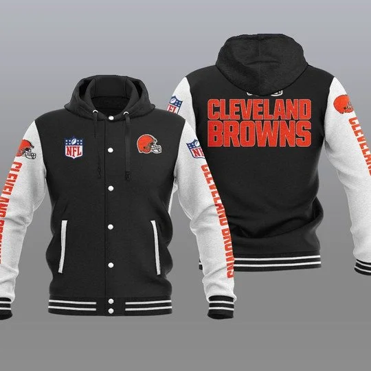 Cleveland Browns Baseball Jacket TP02 - Image 2