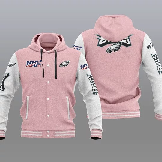 Philadelphia Eagles Baseball Jacket YR76 - Image 2
