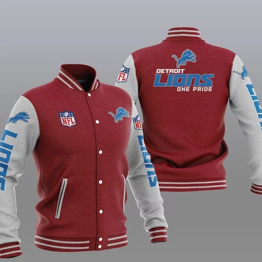 Detroit Lions Baseball Jacket IT27