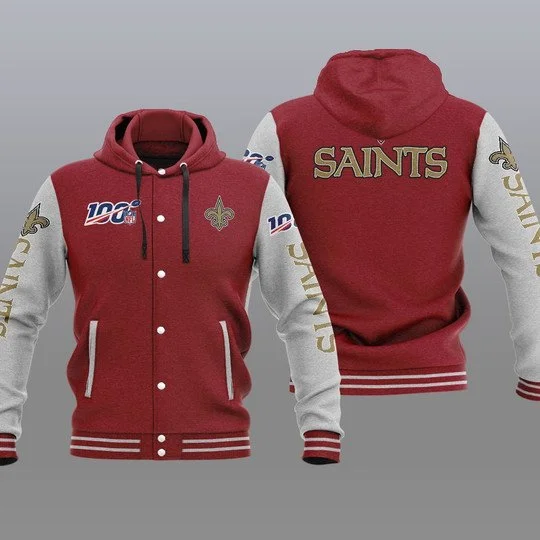 New Orleans Saints Baseball Jacket PV26 - Image 2