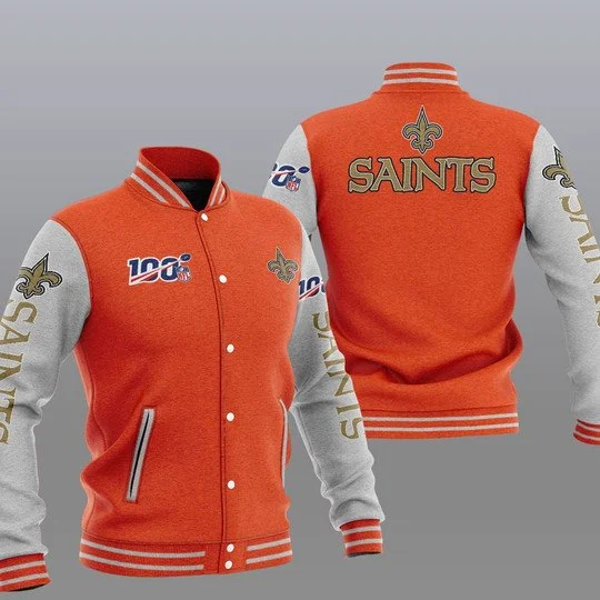 New Orleans Saints Baseball Jacket IJ41