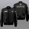 New Orleans Saints Bomber Jacket Full Size IE04