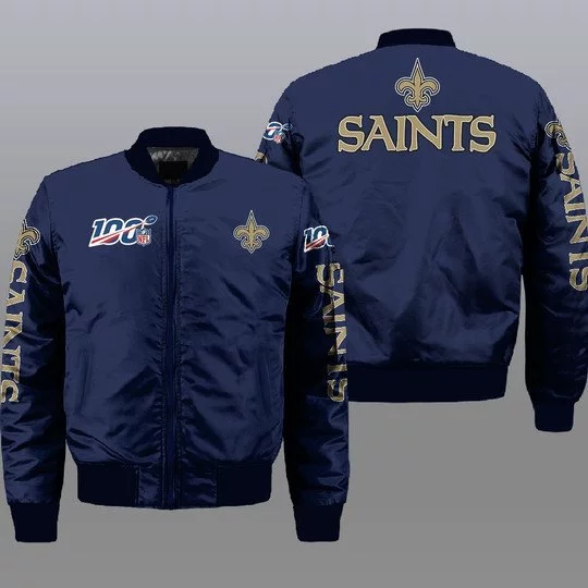 New Orleans Saints Bomber Jacket Full Size LD05