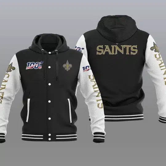 New Orleans Saints Baseball Jacket UX82 - Image 2