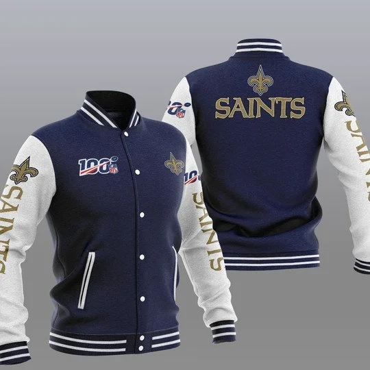 New Orleans Saints Baseball Jacket AK89