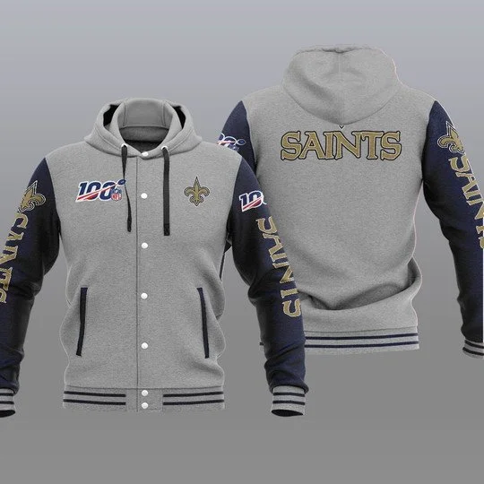 New Orleans Saints Baseball Jacket MX00