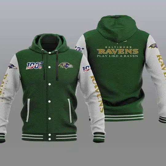 Baltimore Ravens Baseball Jacket FV22 - Image 2