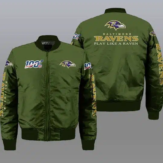 Baltimore Ravens Bomber Jacket Full Size YC74