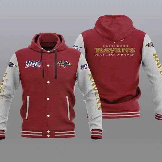 Baltimore Ravens Baseball Jacket YP03 - Image 2