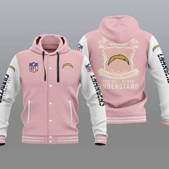 Los Angeles Chargers Baseball Jacket LO72 - Image 2