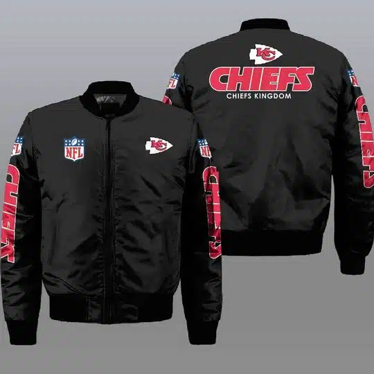 Kansas City Chiefs Bomber Jacket Full Size IB48