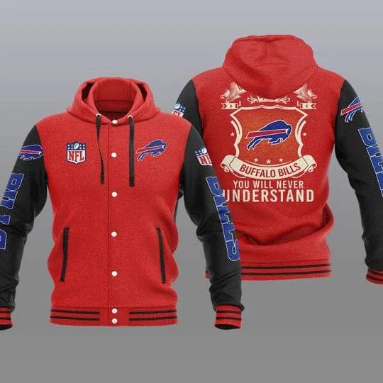 Buffalo Bills Baseball Jacket II40 - Image 2