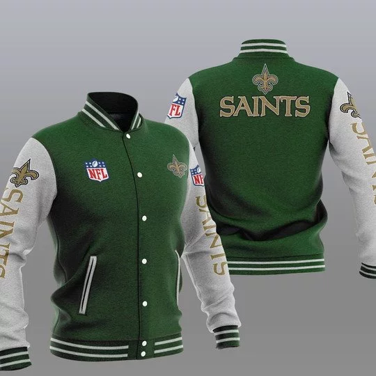 New Orleans Saints Baseball Jacket PF39