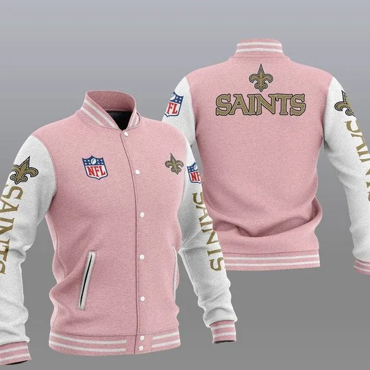 New Orleans Saints Baseball Jacket LM26