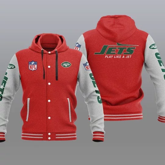 New York Jets Baseball Jacket PP00 - Image 2