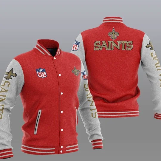 New Orleans Saints Baseball Jacket IC93