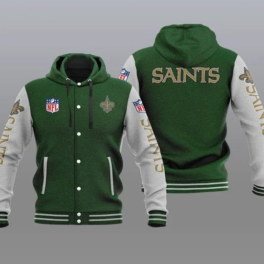 New Orleans Saints Baseball Jacket PF39 - Image 2
