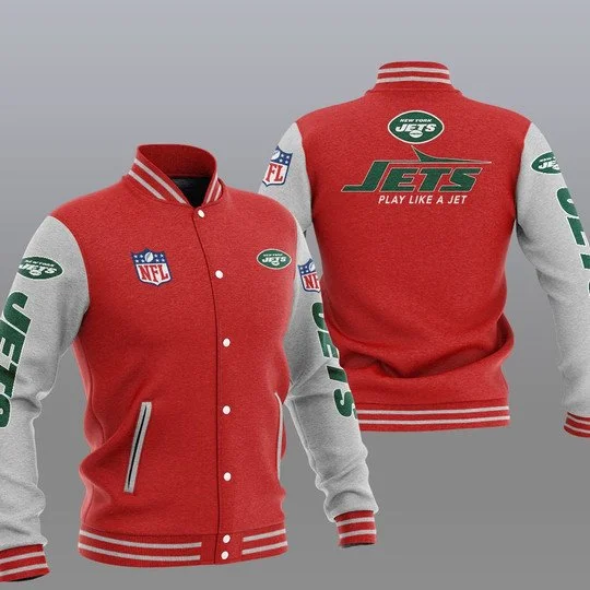 New York Jets Baseball Jacket PP00