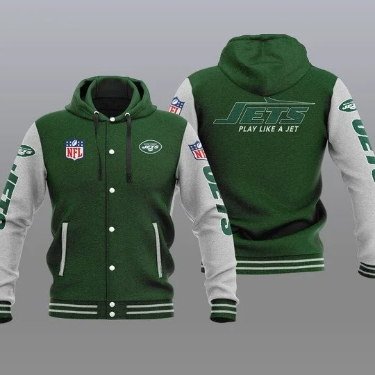 New York Jets Baseball Jacket YY62 - Image 2
