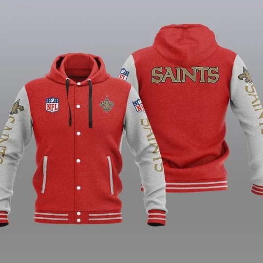 New Orleans Saints Baseball Jacket IC93 - Image 2