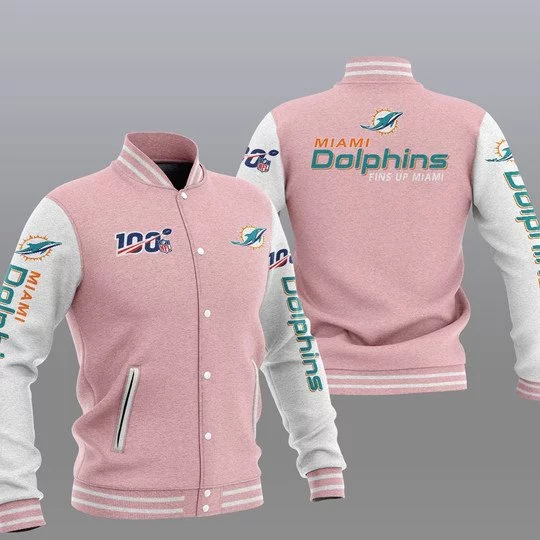 Miami Dolphins Baseball Jacket JW39