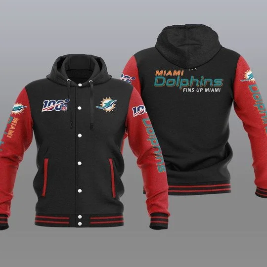 Miami Dolphins Baseball Jacket MX98 - Image 2