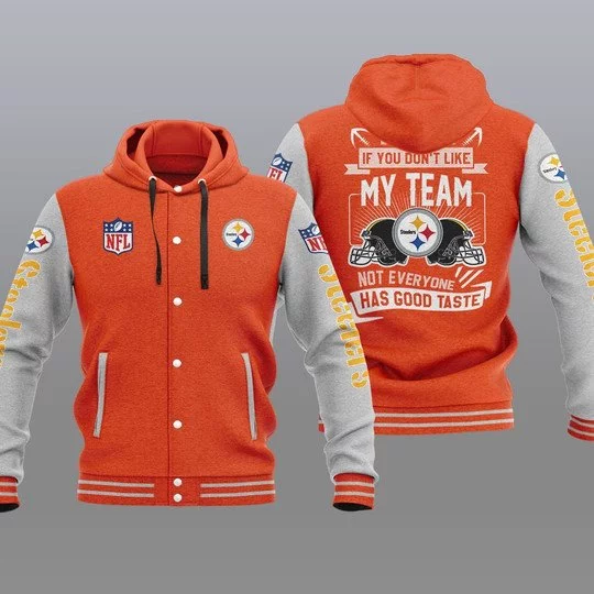 Pittsburgh Steelers Baseball Jacket OC83 - Image 2