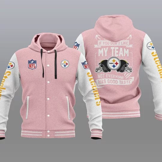 Pittsburgh Steelers Baseball Jacket UJ22 - Image 2