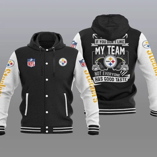 Pittsburgh Steelers Baseball Jacket FO80 - Image 2