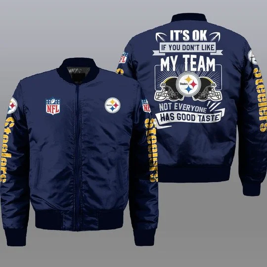 Pittsburgh Steelers Bomber Jacket Full Size PB73