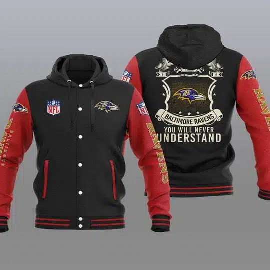 Baltimore Ravens Baseball Jacket OP05 - Image 2