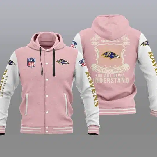 Baltimore Ravens Baseball Jacket SG37 - Image 2