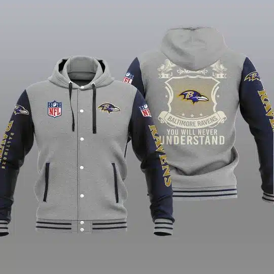 Baltimore Ravens Baseball Jacket GS88 - Image 2