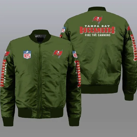 Tampa Bay Buccaneers Bomber Jacket Full Size YI91