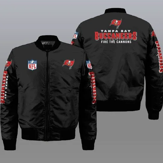 Tampa Bay Buccaneers Bomber Jacket Full Size TZ82