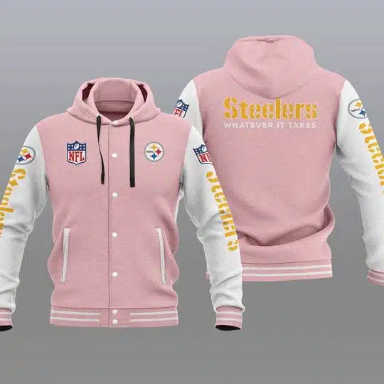 Pittsburgh Steelers Baseball Jacket KV94 - Image 2