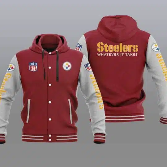 Pittsburgh Steelers Baseball Jacket KZ73 - Image 2