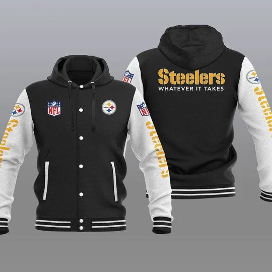 Pittsburgh Steelers Baseball Jacket KW98 - Image 2