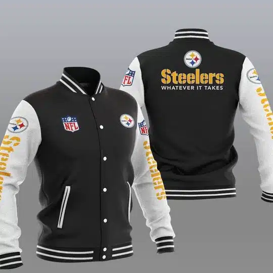 Pittsburgh Steelers Baseball Jacket KW98