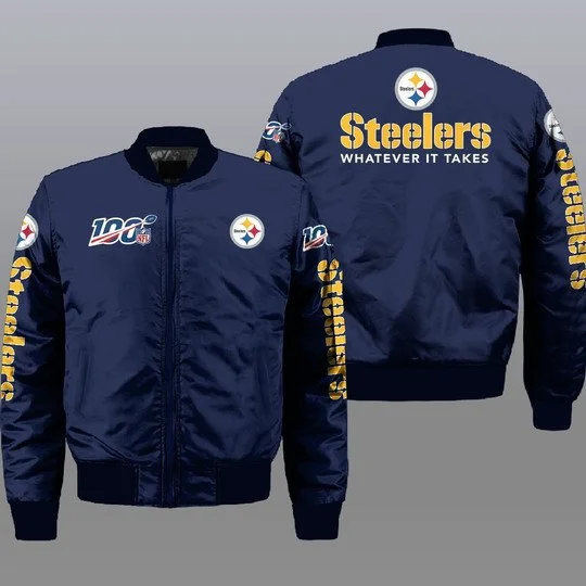 Pittsburgh Steelers Bomber Jacket Full Size LC39