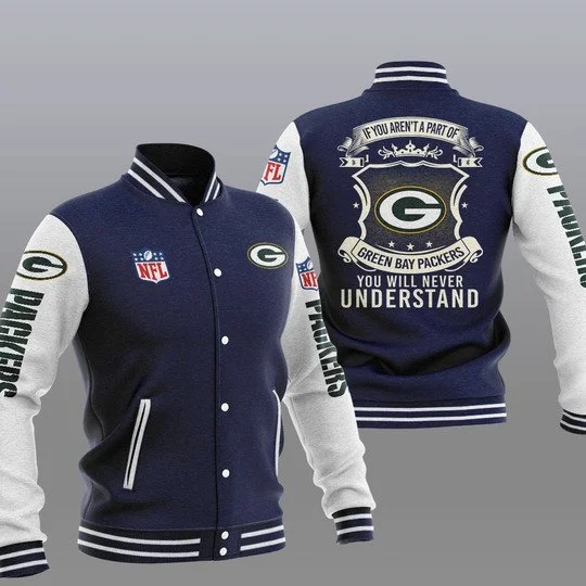 Green Bay Packers Baseball Jacket YY68