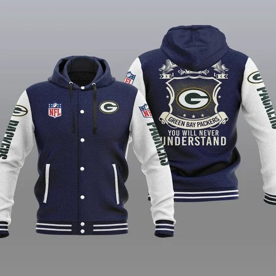 Green Bay Packers Baseball Jacket YY68 - Image 2
