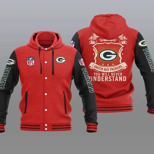 Green Bay Packers Baseball Jacket II88 - Image 2