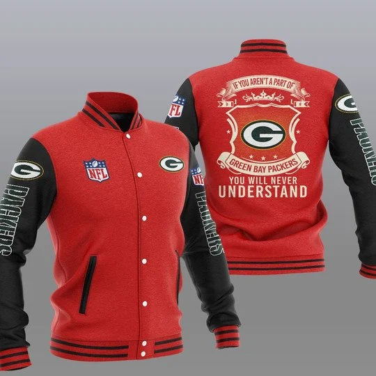 Green Bay Packers Baseball Jacket II88