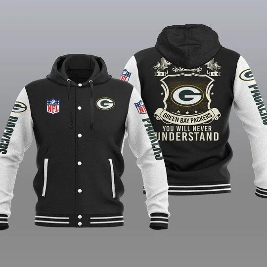 Green Bay Packers Baseball Jacket IO29 - Image 2