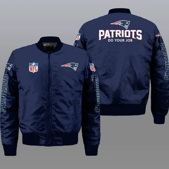 New England Patriots Bomber Jacket Full Size IO98