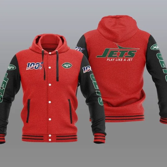 New York Jets Baseball Jacket EM19 - Image 2