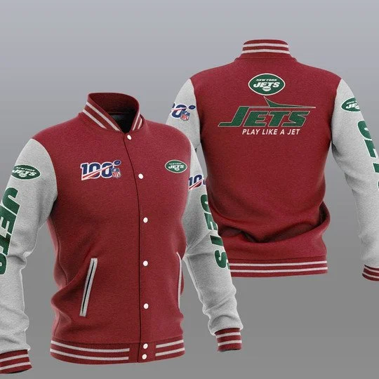 New York Jets Baseball Jacket PF29
