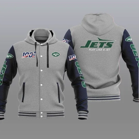 New York Jets Baseball Jacket LP21 - Image 2