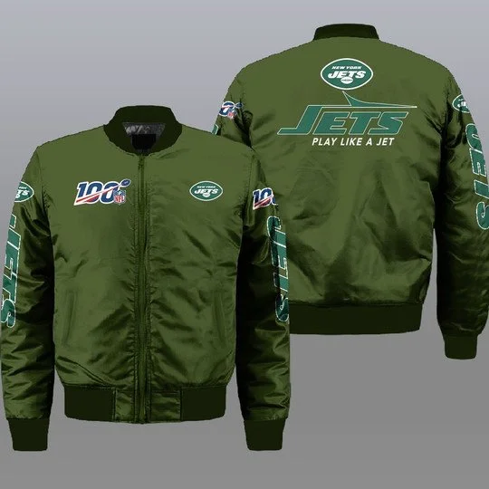 New York Jets Bomber Jacket Full Size NX88
